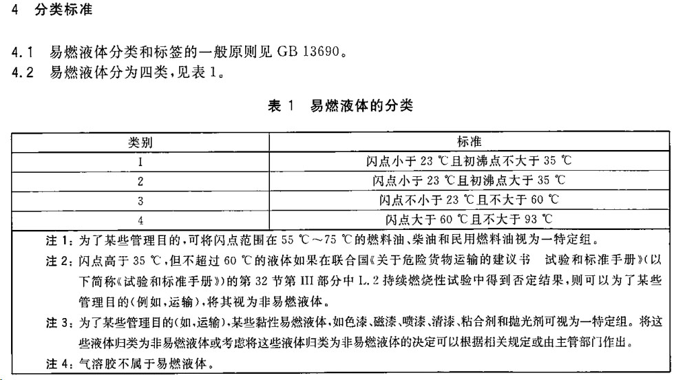 3類易燃液體，企標要提高安全防范標準是否可以？